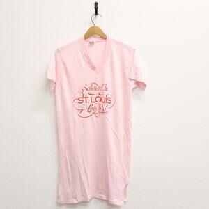 Vintage Somebody In St. Louis Loves Me Night T Shirt XL